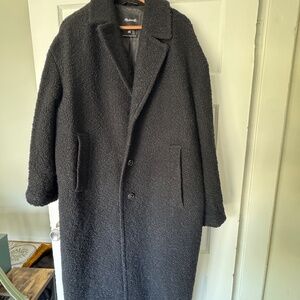 Madewell Wool Black Coat XL